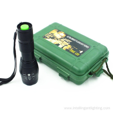 Handheld T6 XML Aluminum Zoom Police Tactical Flashlight